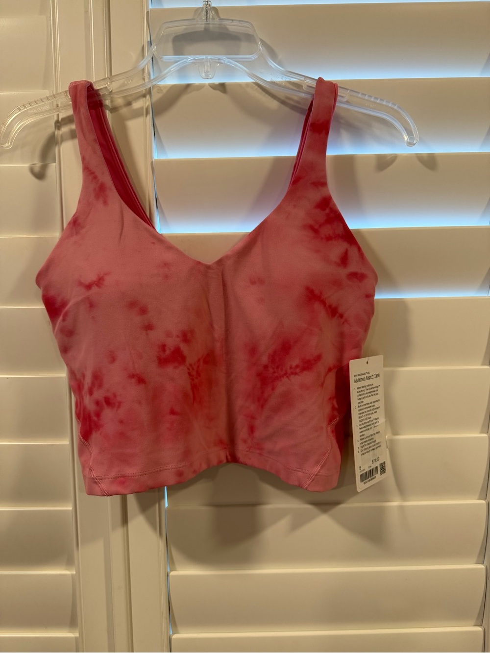 lululemon Align Tank in Pink Tie-Dye